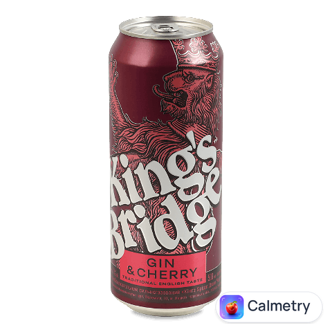 Напій слабоалкогол King's Bridge Gin&Cherry 7% з/б, 0,5л