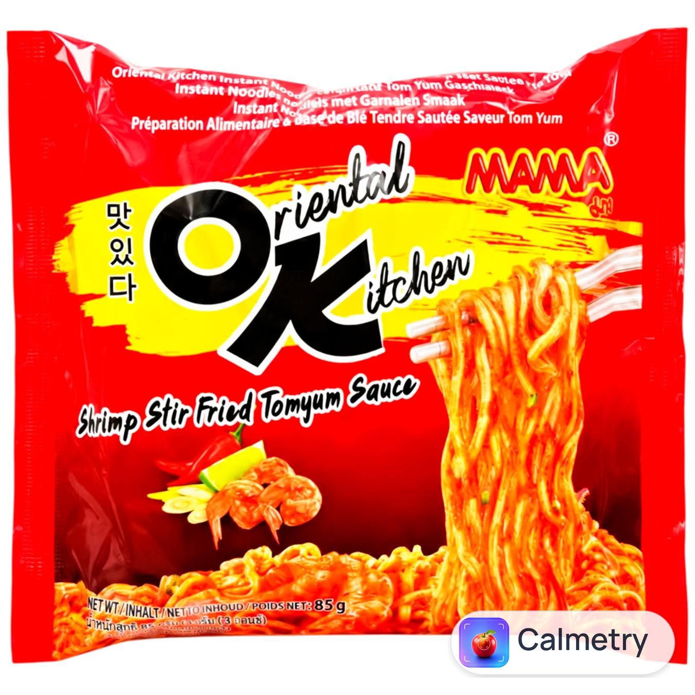 Локшина Mama Oriental Kitchen Том Ям зі смаком креветок в соусі 85г