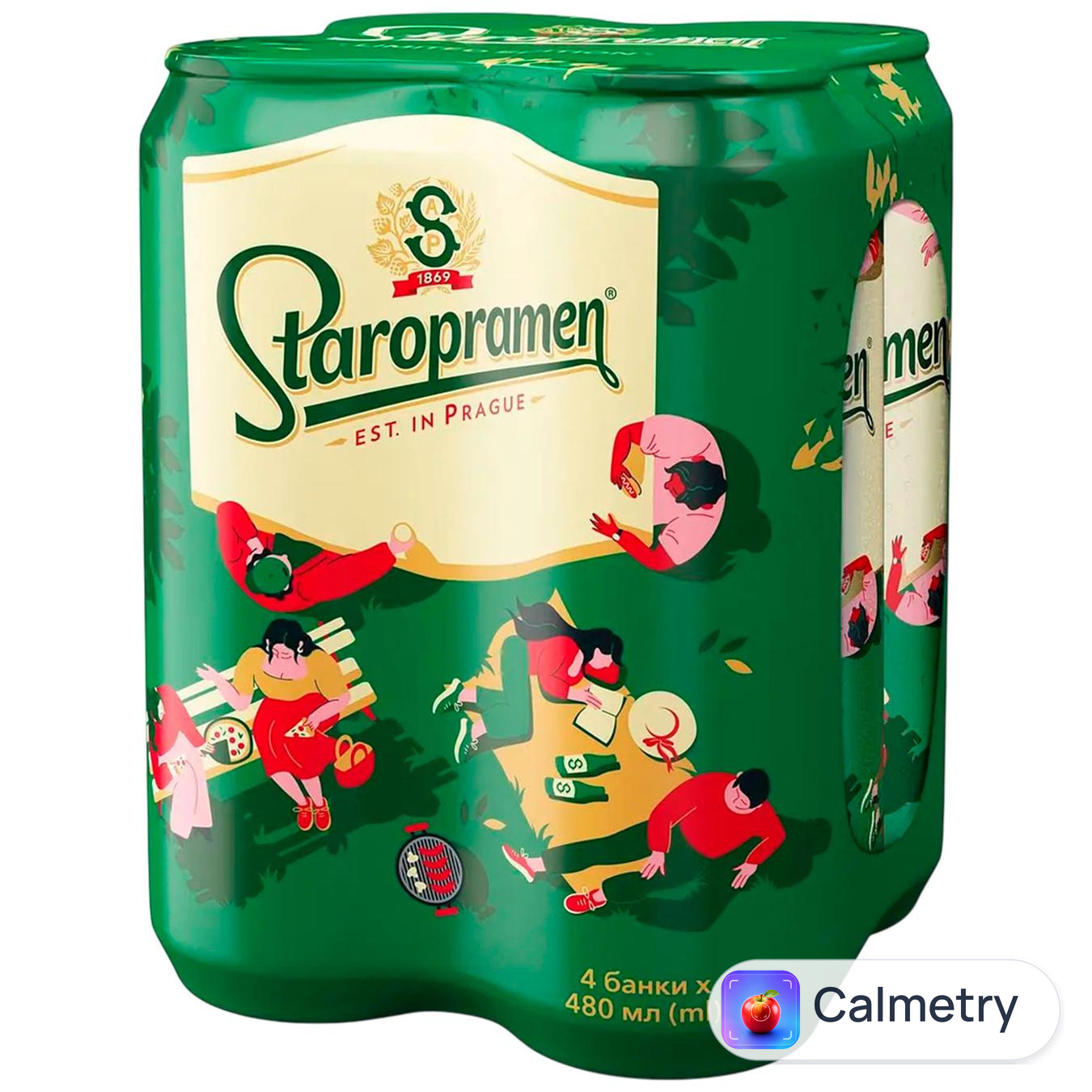 Пиво Staropramen світле 4,2% 0,48л x 4шт — фото продукту