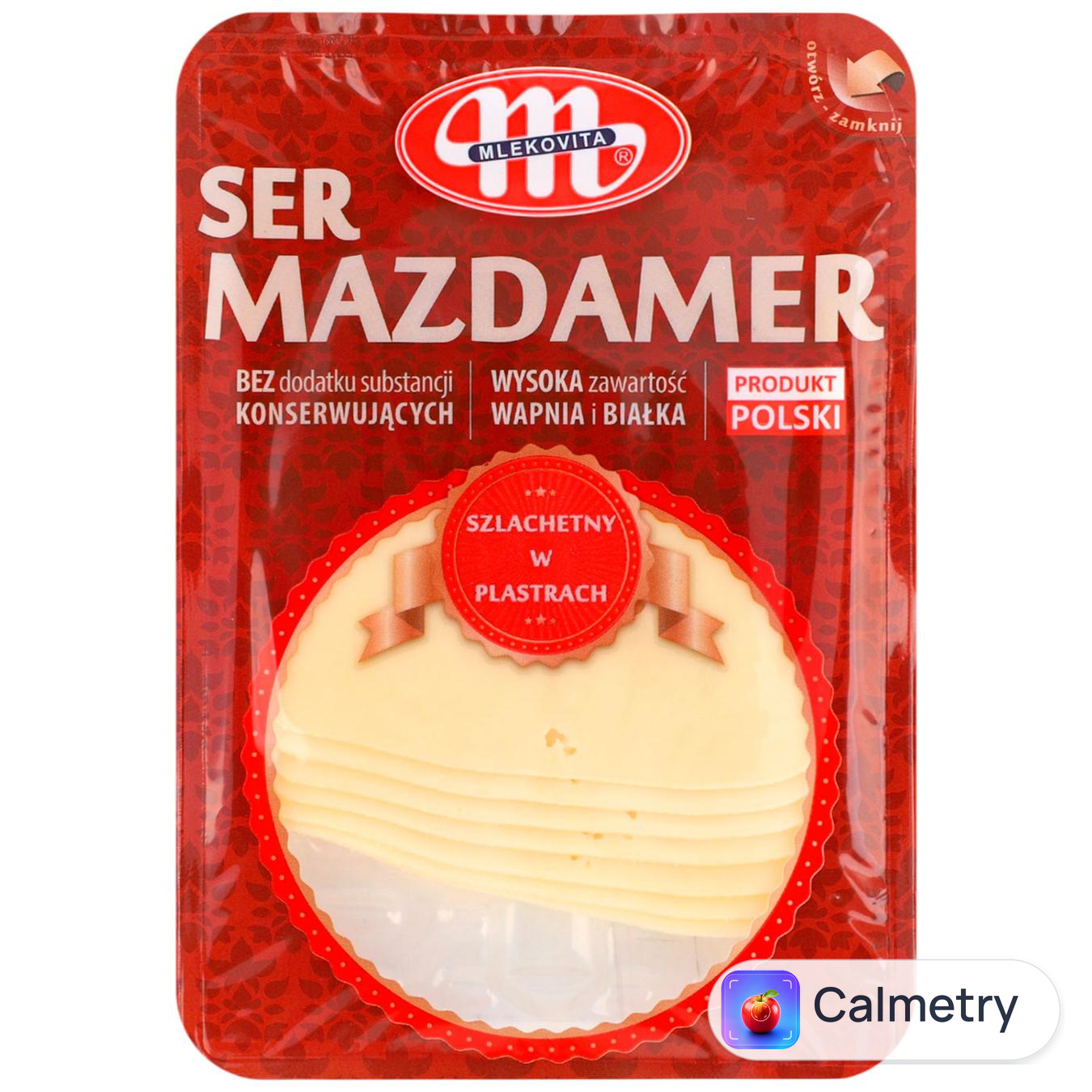 Сир Mlekovita Маасдамер нарізаний 45% 150г