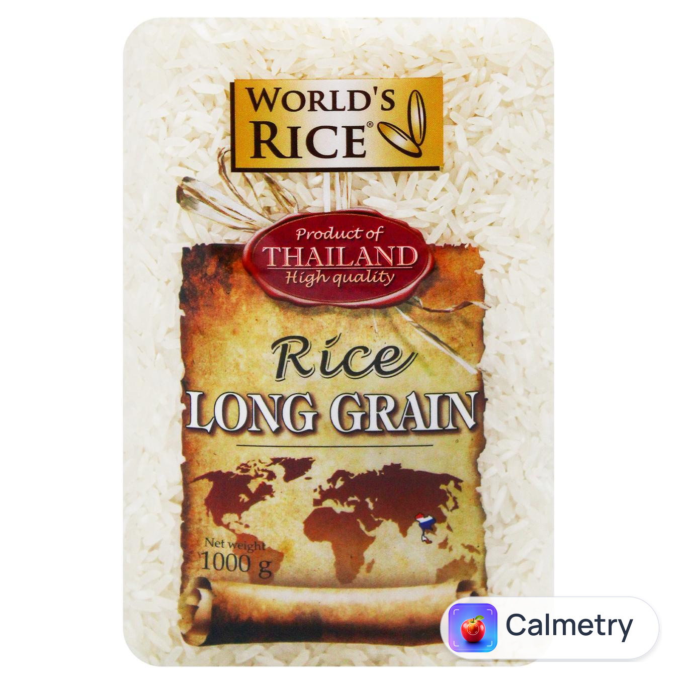 Рис World's Rice шліфований довгозернистий 1кг