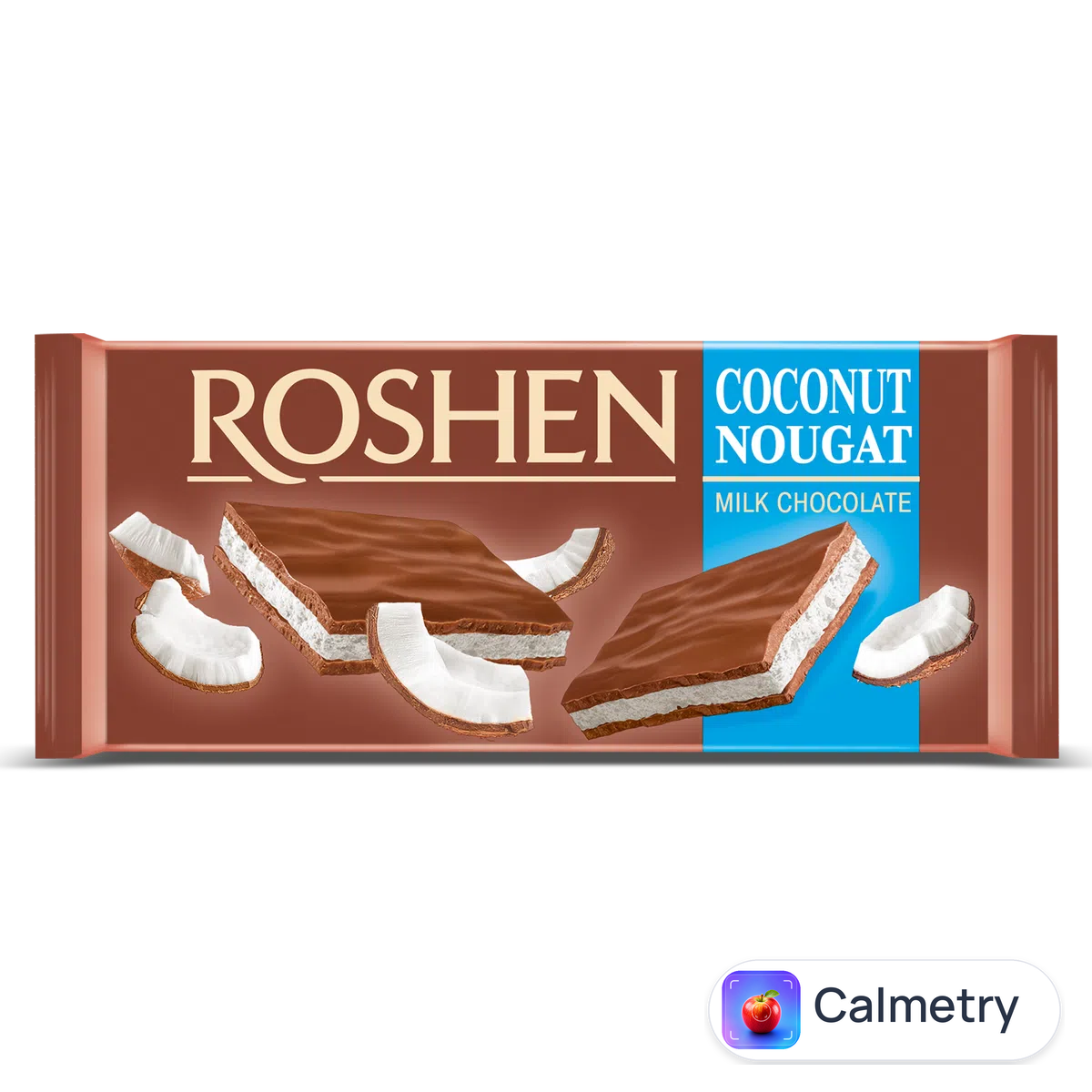 Шоколад молочний Roshen з кокосовою нугою 90г