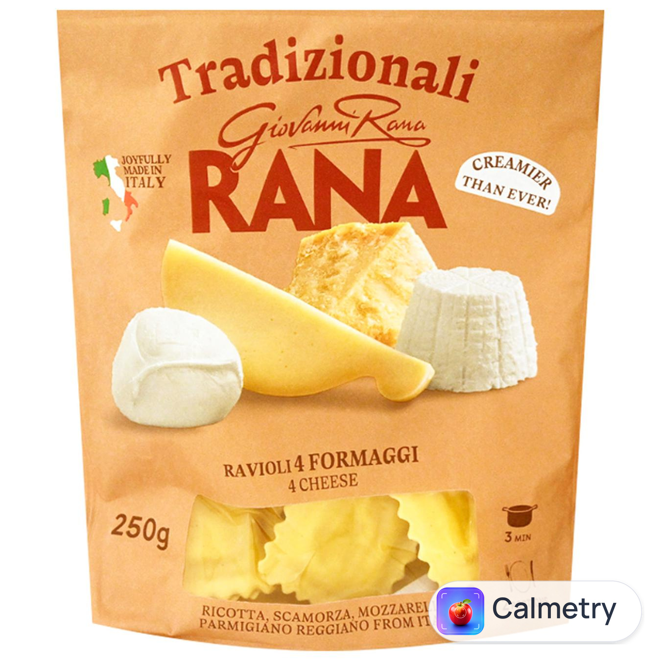 Равіолі Pastificio Rana S.p.A. 4 сири 250г — фото продукту