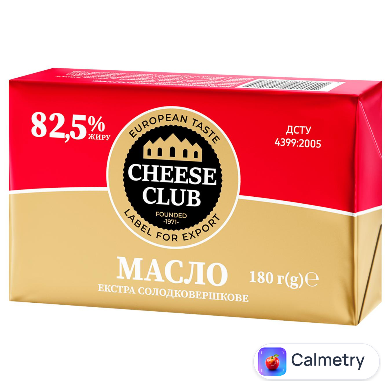 Масло Клуб Сиру Екстра солодковершкове 82,5% 180г