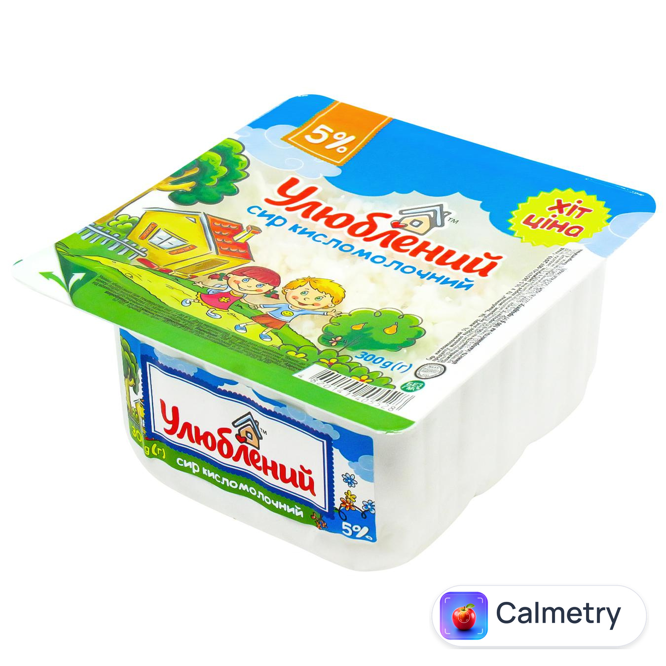 Сир кисломолочний Улюблений 5% 300г