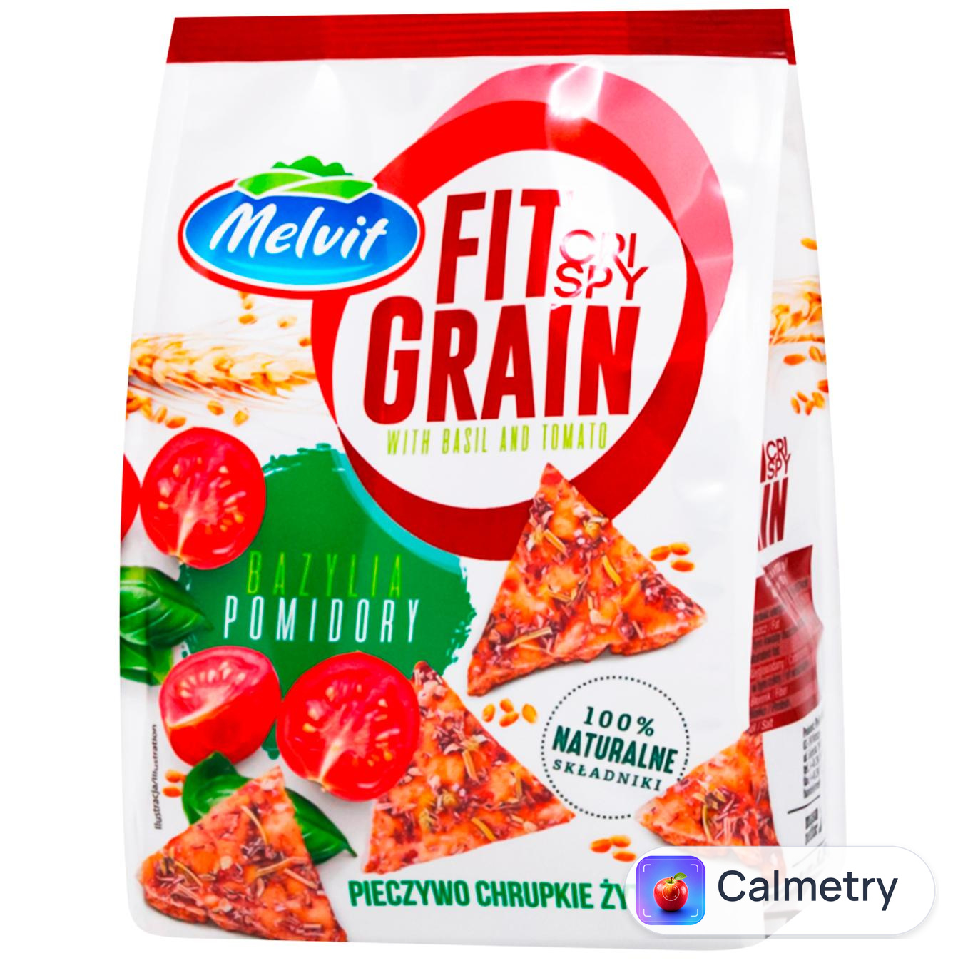 Хлібці Melvit Fit Grain хрусткі з томатами та базиліком 150г