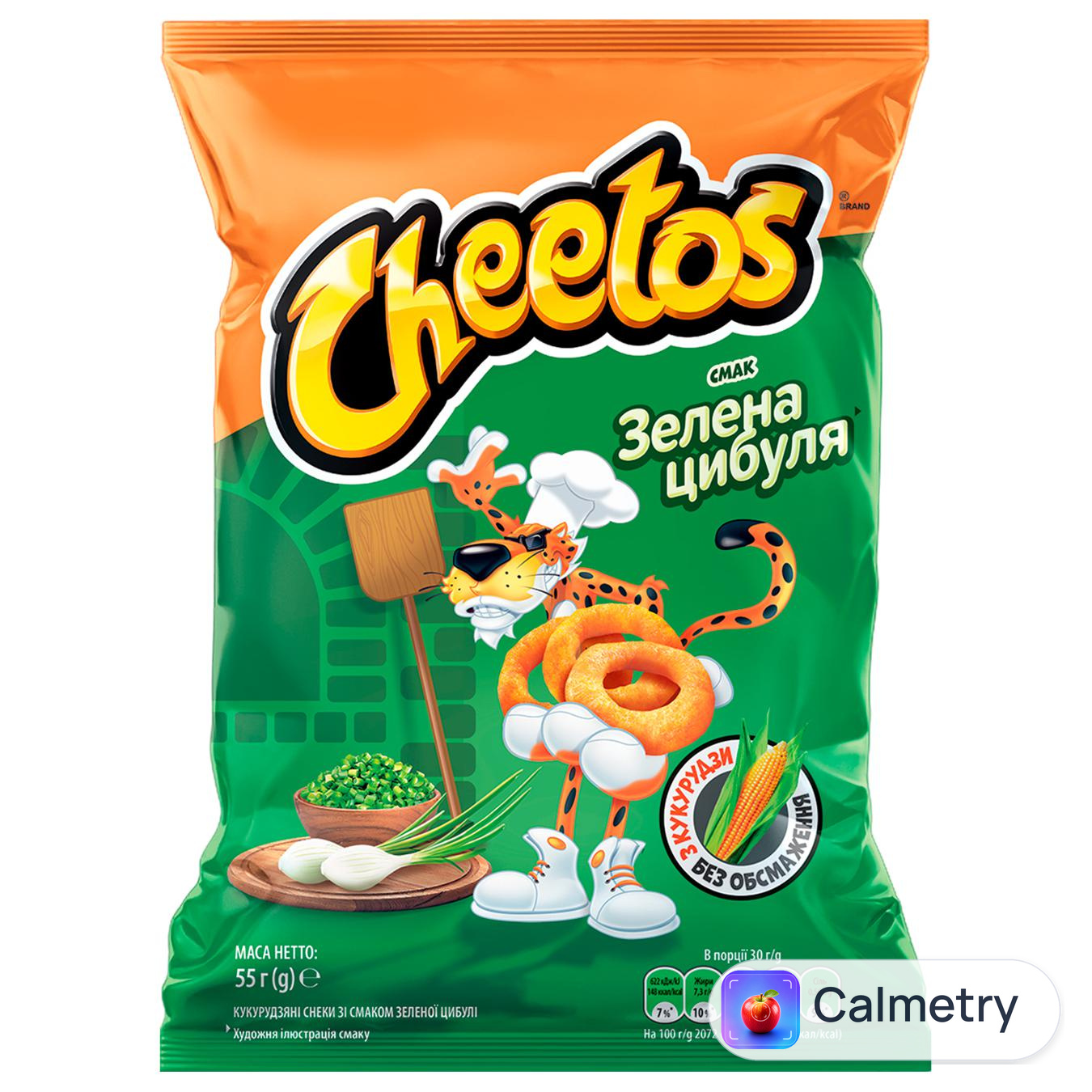 Кільця кукурудзяні Cheetos зі зеленої цибулі 55г