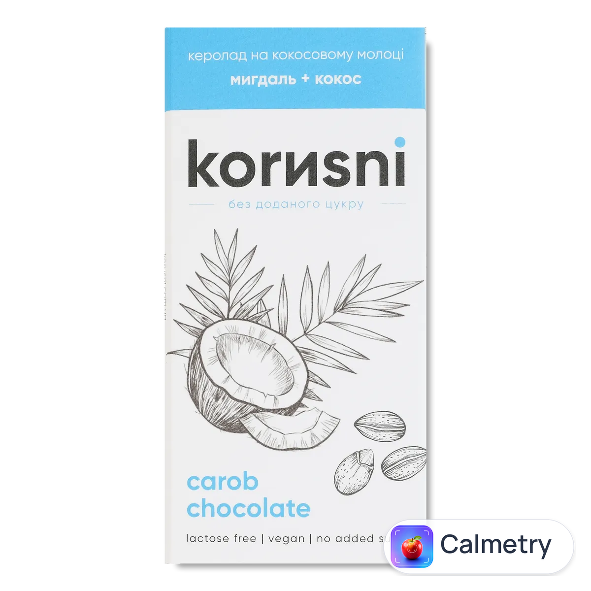 Шоколад молочний Лавка Традицій Korиsni мигдаль-кокос 90г