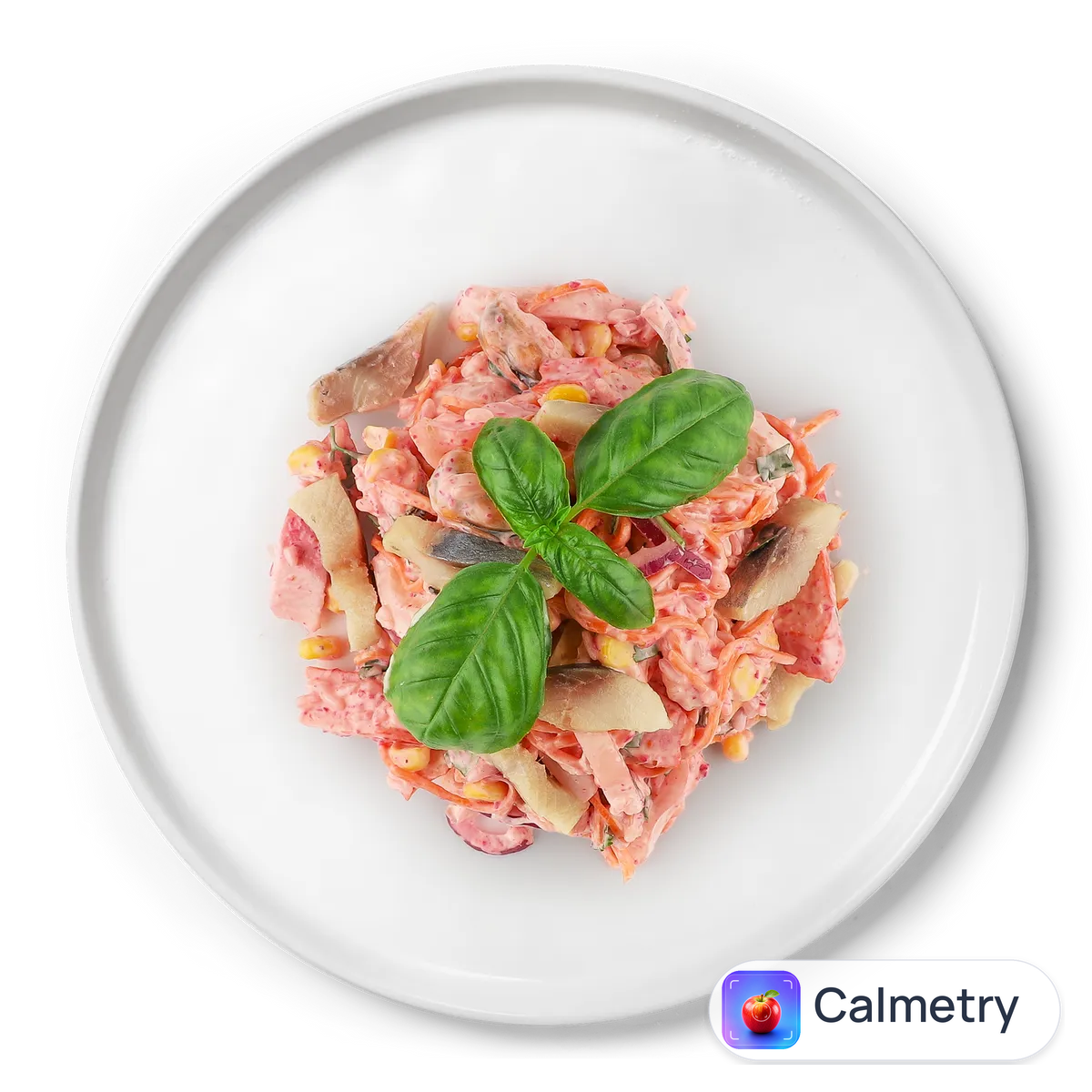 Салат з морепродуктами та кукурудзою