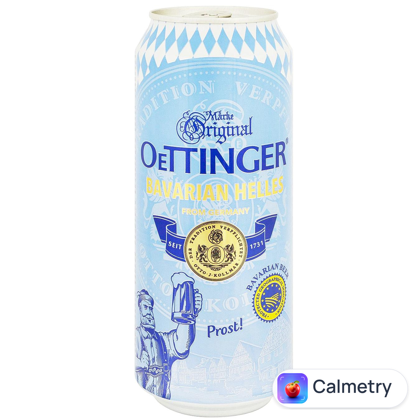 Пиво Oettinger Bavarian Helles світле 4,7% 0,5л