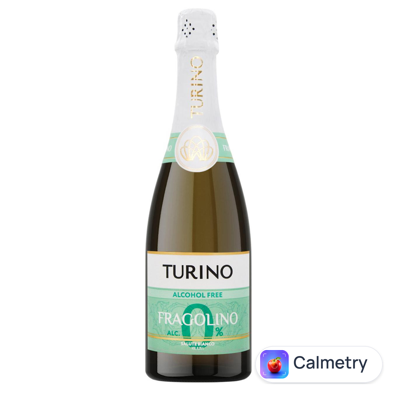 Напій ігристий Turino Fragolino Salute Bianco безалкогольний 0,75л — фото продукту