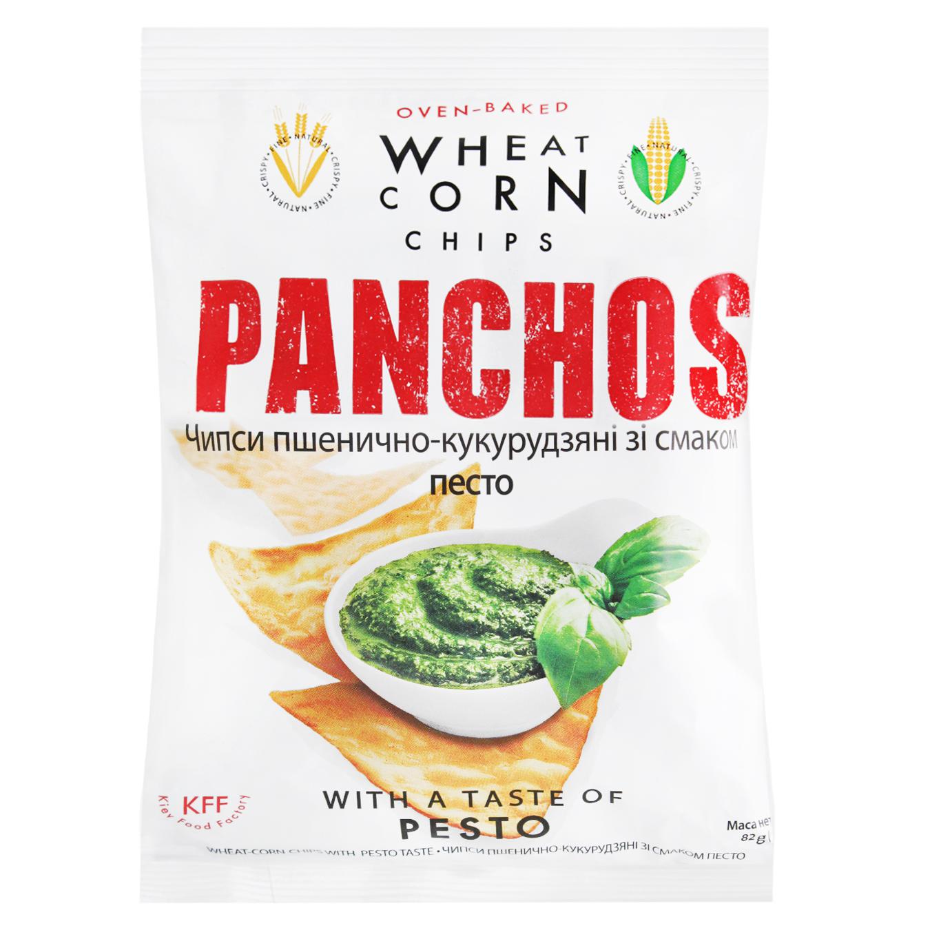 Чипси Panchos зі смаком соусу Песто 82г — фото продукту