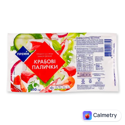Палички крабові «Премія»® продукт з сурімі заморожені 250г
