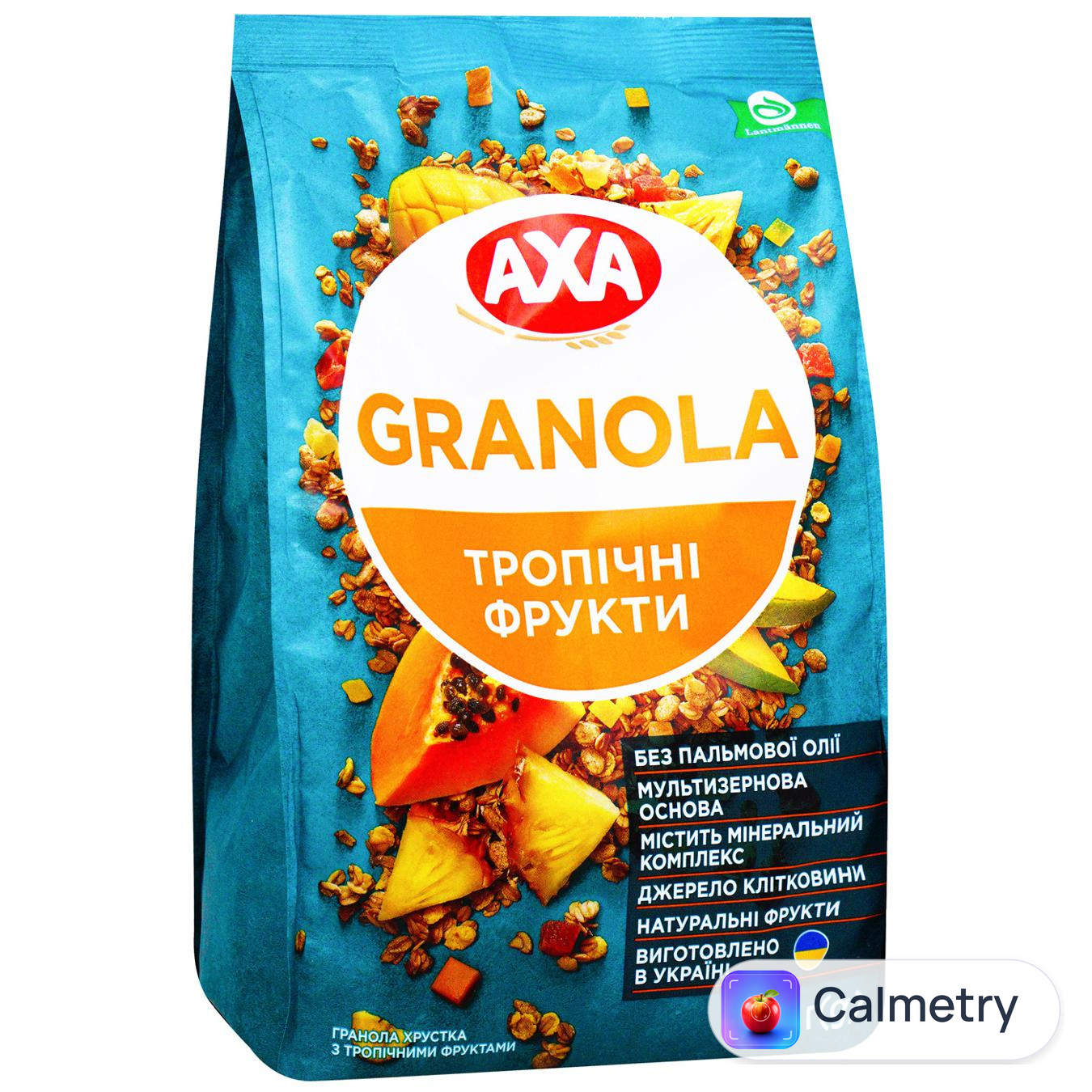 Гранола AXA хрустка з тропічними фруктами 330г — фото продукту