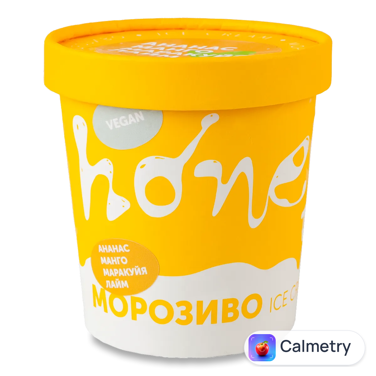 Морозиво Лавка традицій Honey ананас-манго-маракуй-лайм веганське 400г