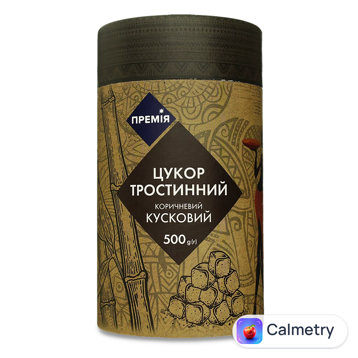 Цукор «Премія»® тростинний коричневий кусковий 500г