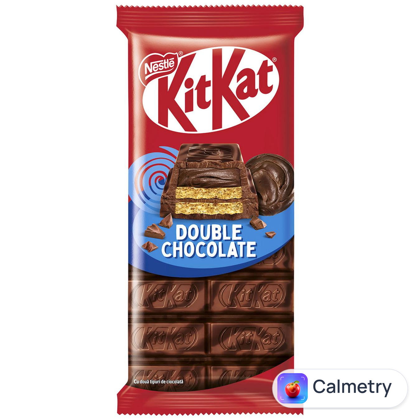Шоколад молочний та чорний NESTLÉ® KITKAT® Double chocolate 99г — фото продукту