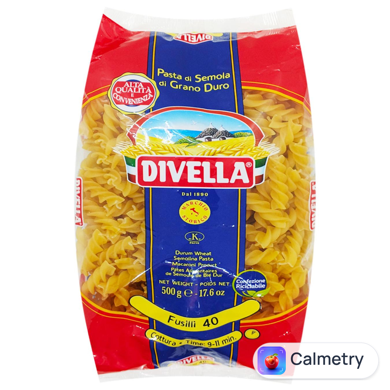 Макаронні вироби Divella Fusilli №40 500г — фото продукту
