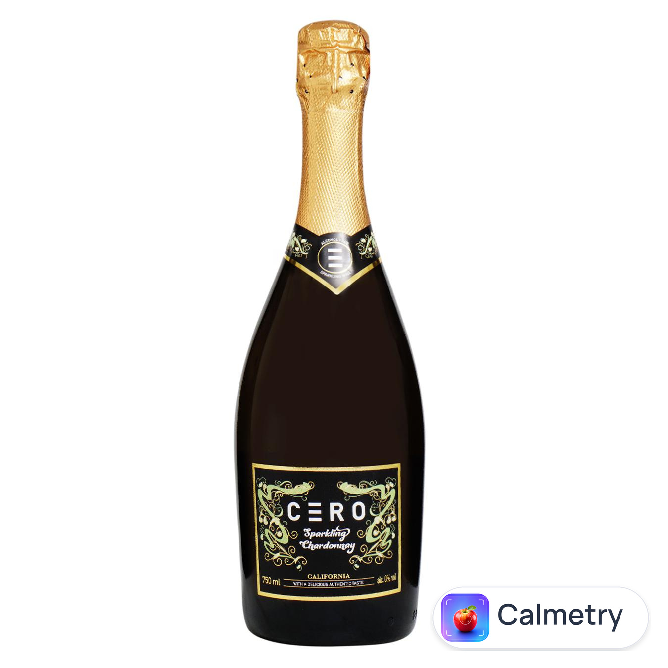 Напій ігристий Cero Sparkling Chardonnay білий безалкогольний 0,75л — фото продукту
