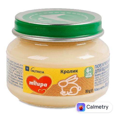 Пюре Milupa кролик, 80г