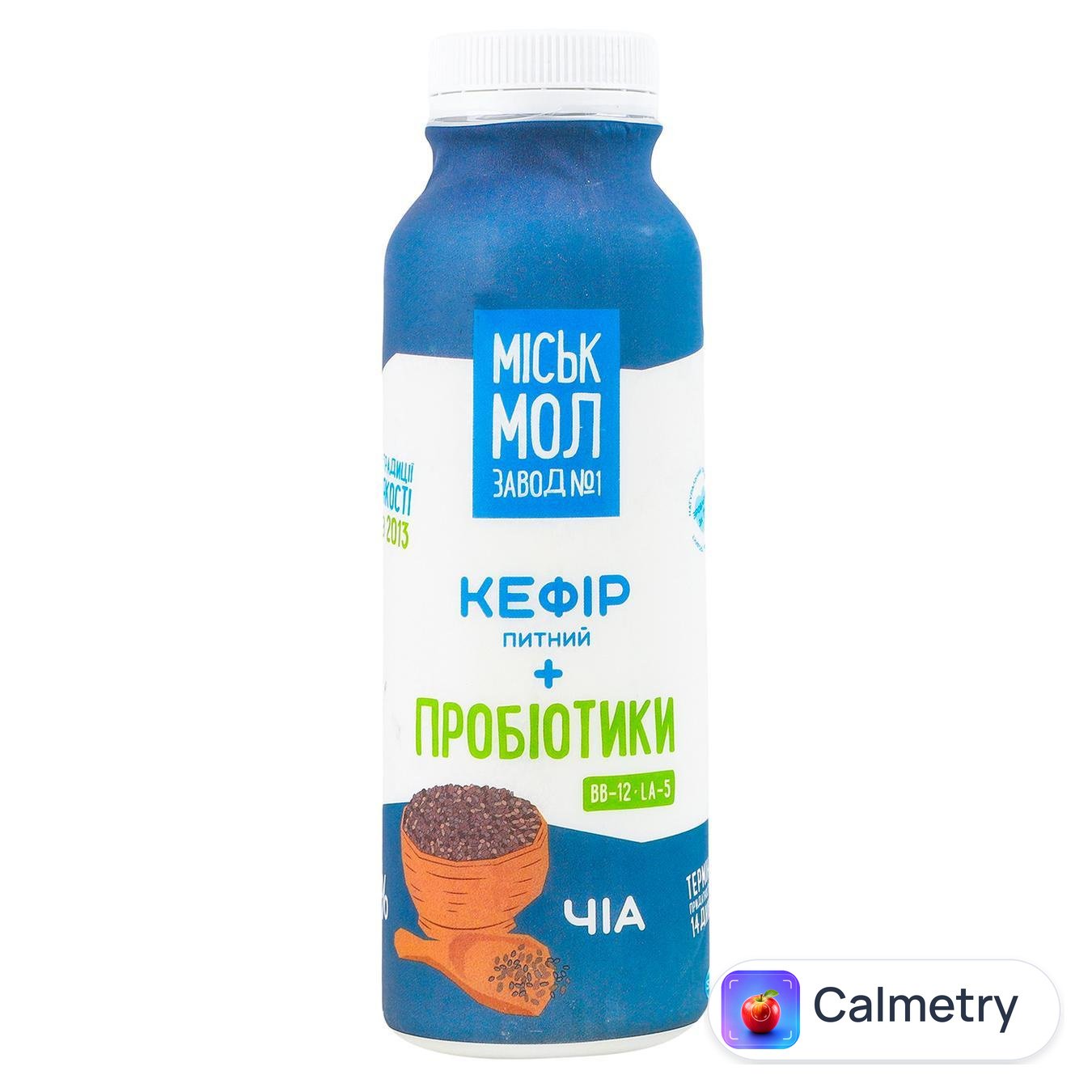 Кефір Міськмолзавод №1 + Пробіотики Чіа 1,5% 330г