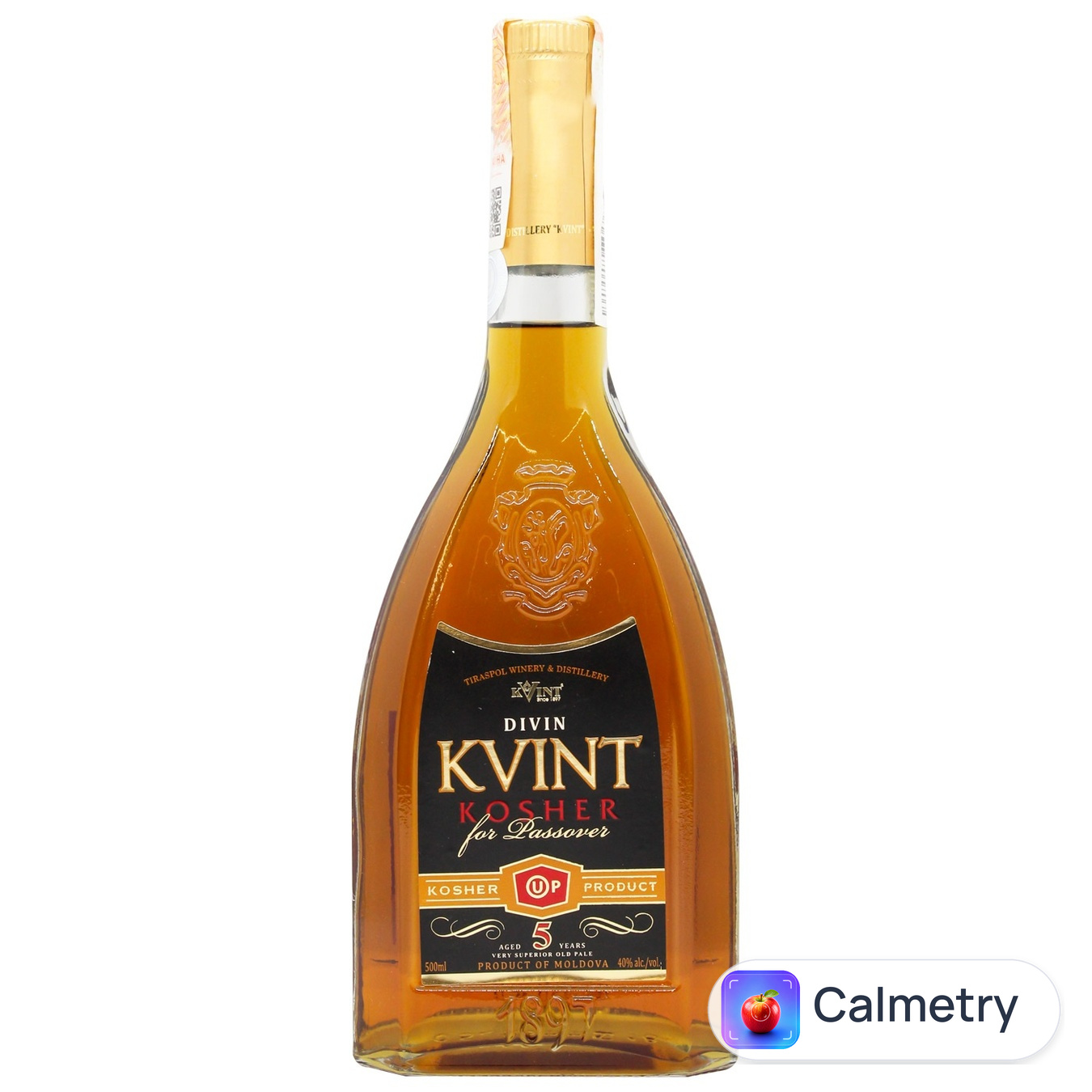 Коньяк Kvint Divin Kosher 5 років 40% 0,5л
