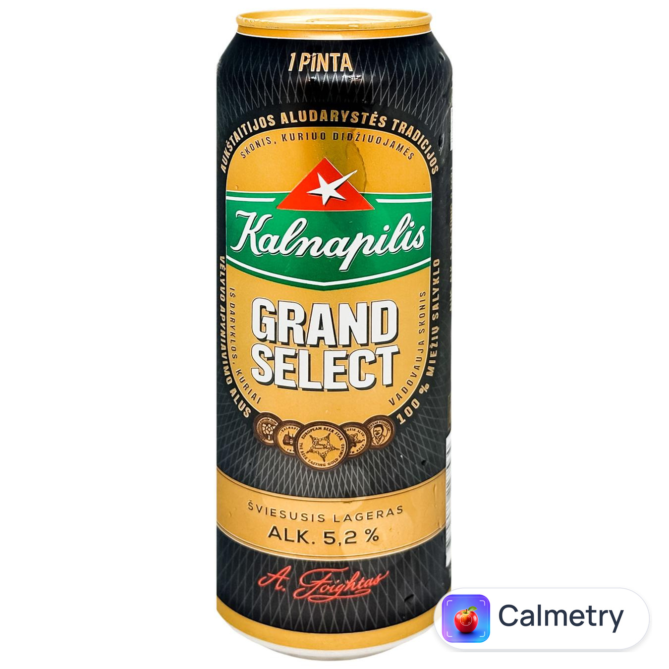 Пиво Kalnapilis Grand Select світле 5,4% 0,568л