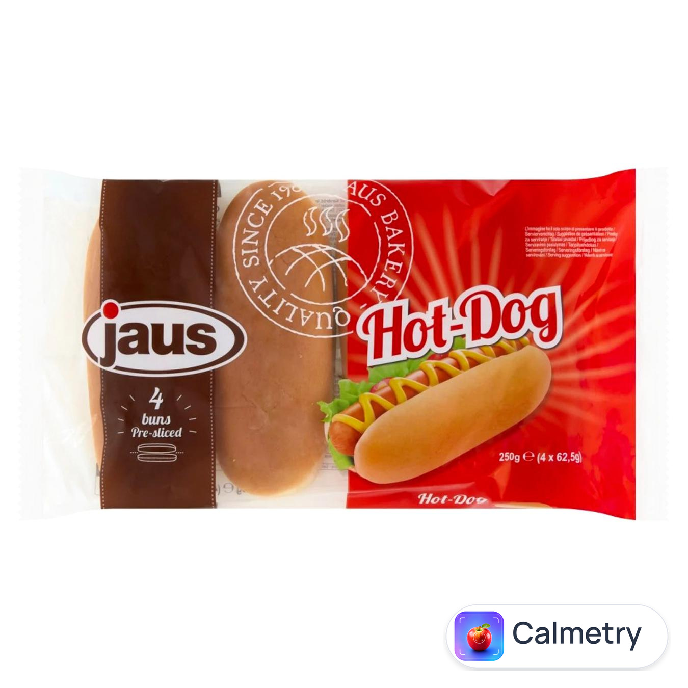 Булочки Jaus Хот Дог 4шт 250г