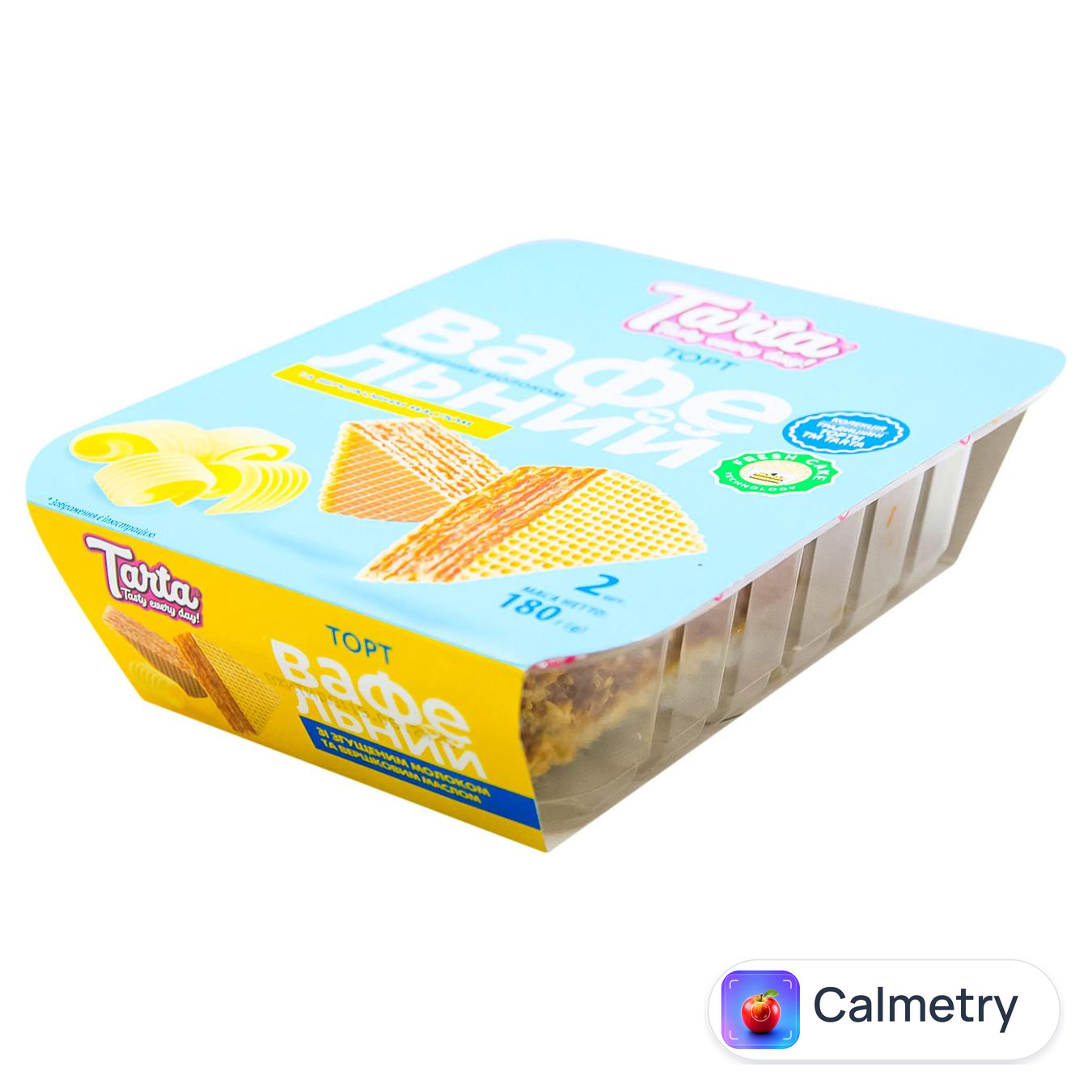 Торт Tarta Вафельний зі згущеним молоком та вершковим маслом 180г — фото продукту