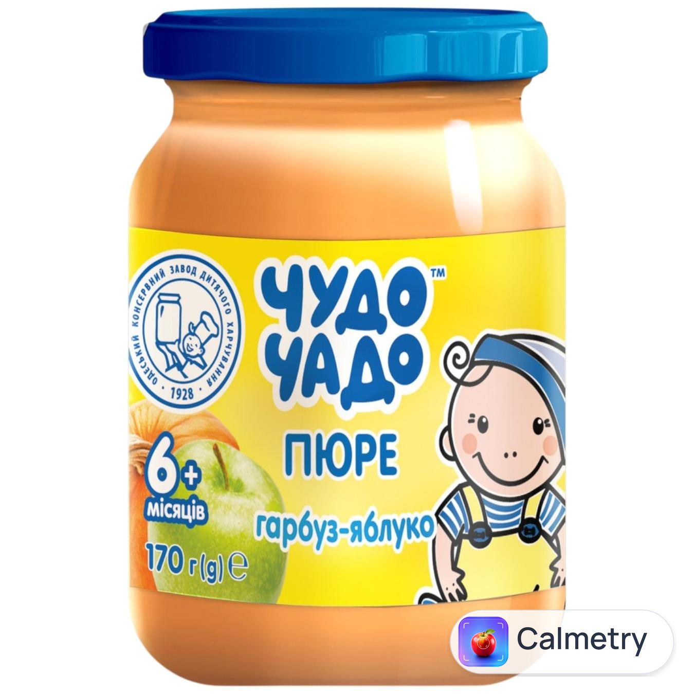 Пюре з гарбуза та яблук Чудо-Чадо від 4-х місяців 170г