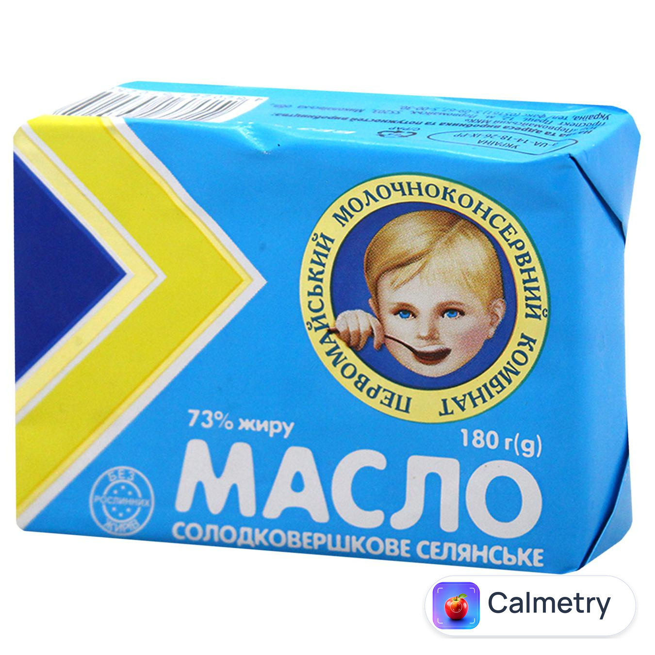 Масло Первомайський МКК Селянське солодковершкове 73% 180г