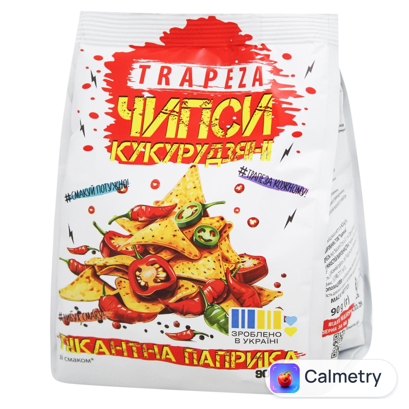Чипси Trapeza зі смаком пікантна паприка 90г
