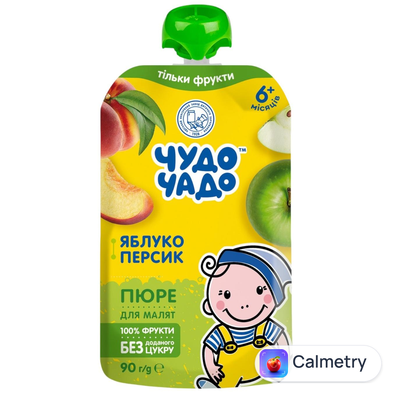 Пюре Чудо-Чадо Яблуко-персик з 5-ти місяців 90г