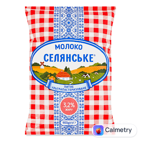 Молоко суперпастеризоване «Селянське» 3,2%, 900г