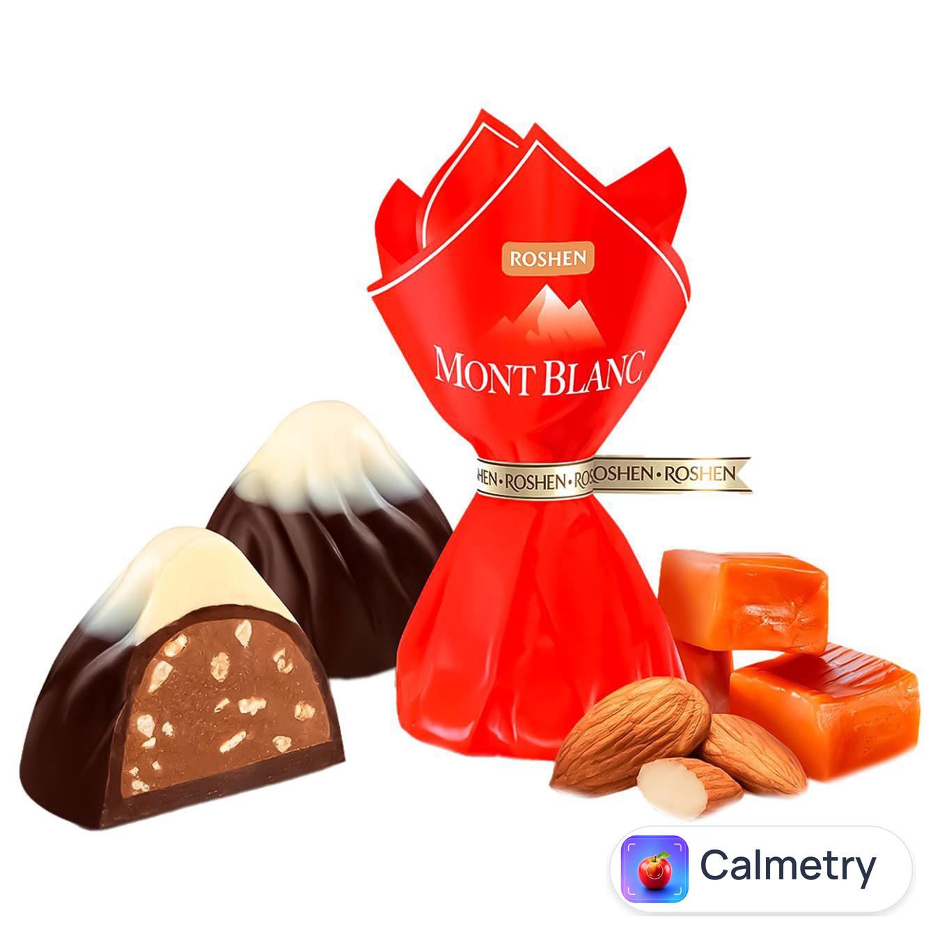 Цукерки Roshen Mont Blanc з карамелізованим мигдалем