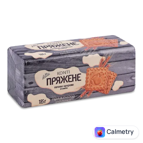 Печиво Konti «Пряжене» зі смаком пряженого молока