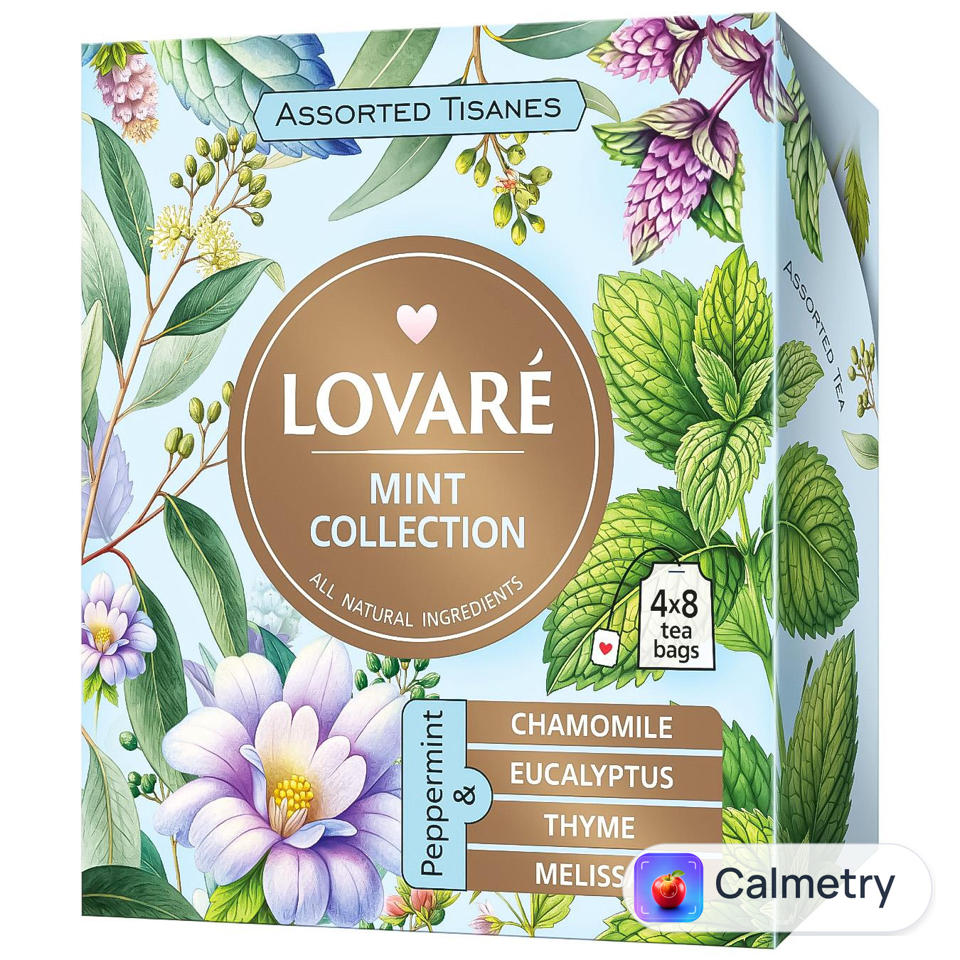 Чай трав'яний Lovare Assorted Tisanes Mint Collection 1,5г*32шт — фото продукту