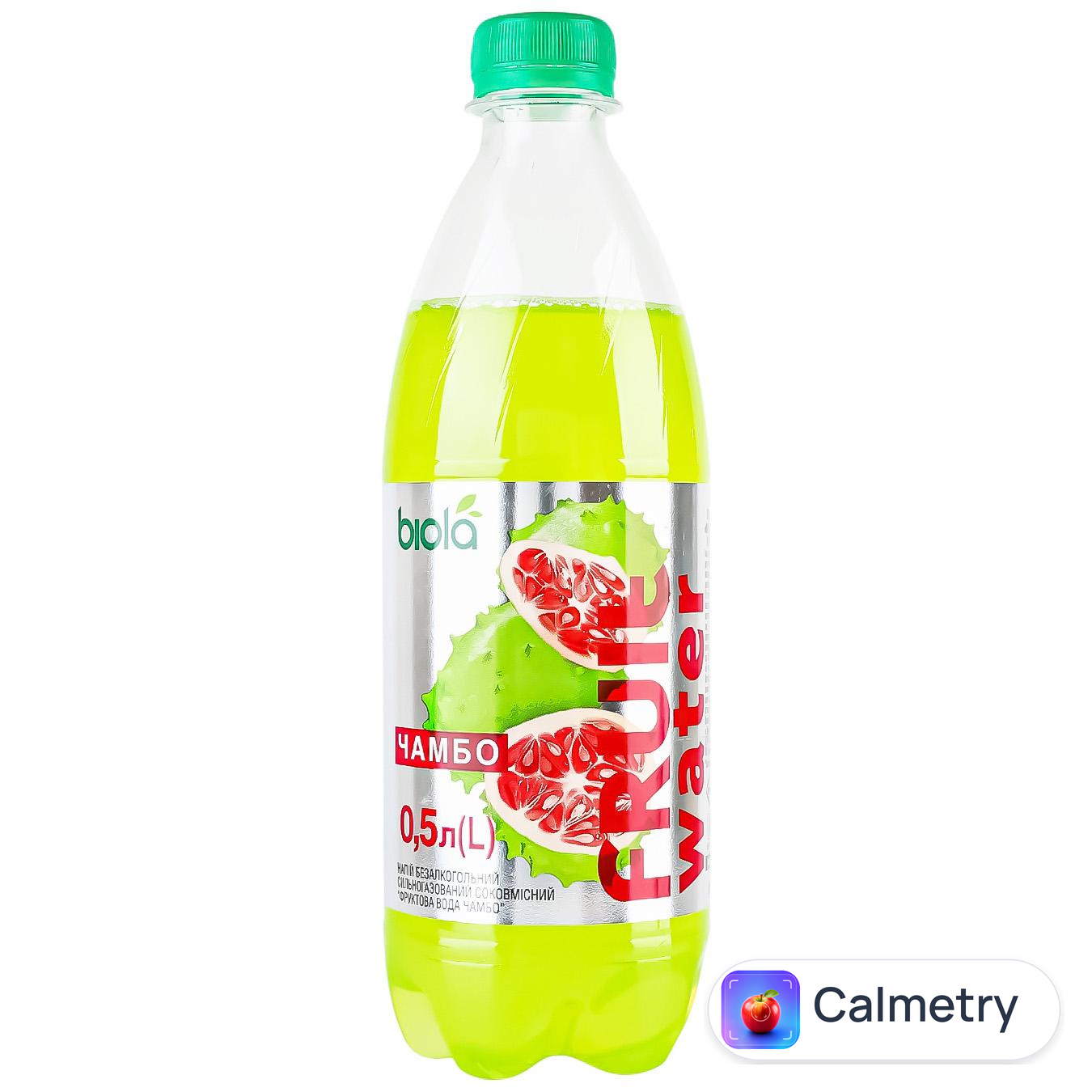 Напій газований Biola Fruit Water Чамбо 0,5л