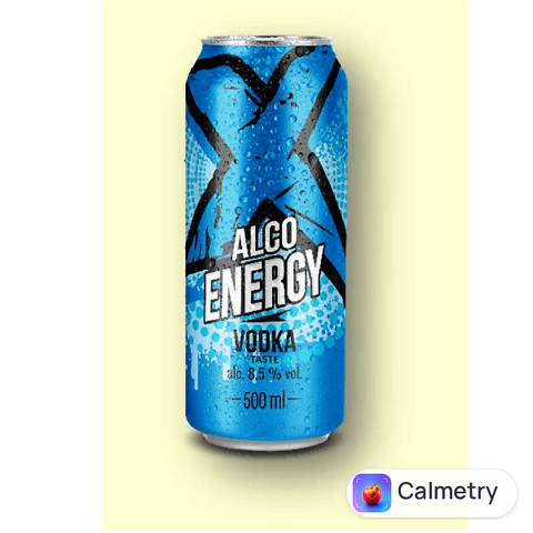 Напій енергетичний X-Energy Vodka сл/алк газ з/б, 500мл
