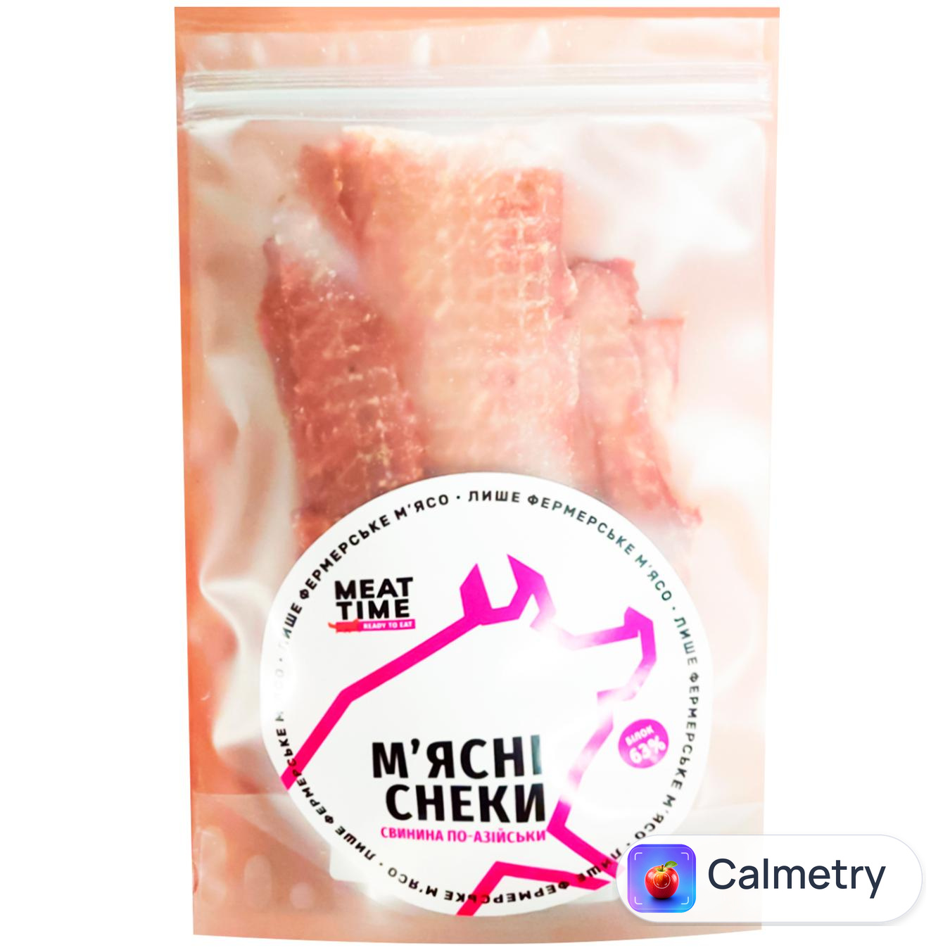 Снеки м'ясні Meat Time зі свинини по-азійськи 30г