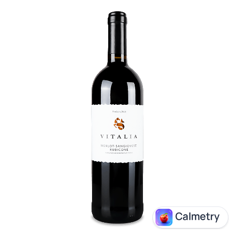 Вино Vitalia Merlot Sangiovese Rubicone черв сухе, 0,75л