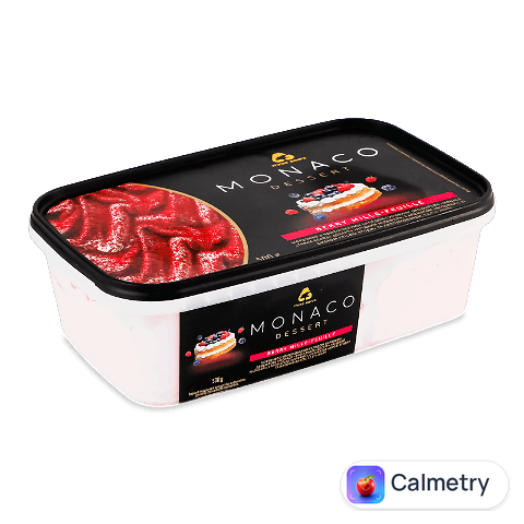 Морозиво «Три Ведмеді» Monaco Desert «Ягідний мільфей», 500г