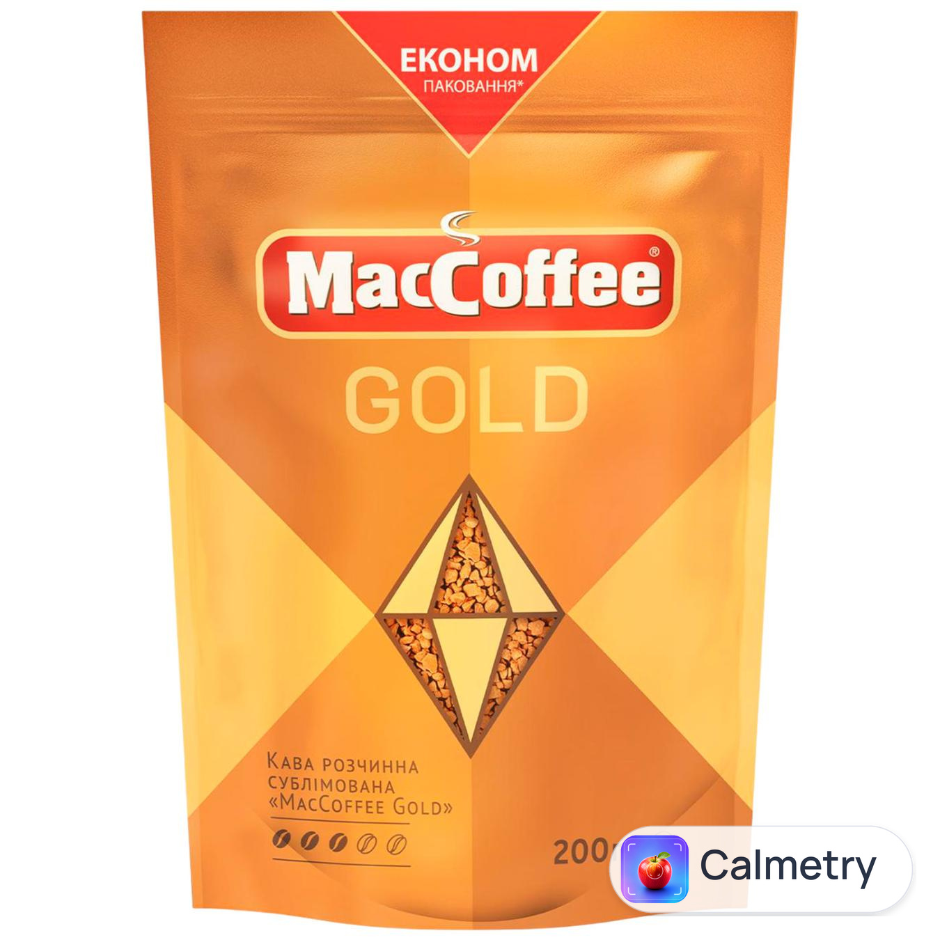 Кава розчинна MаcCoffeе Gold 200г — фото продукту