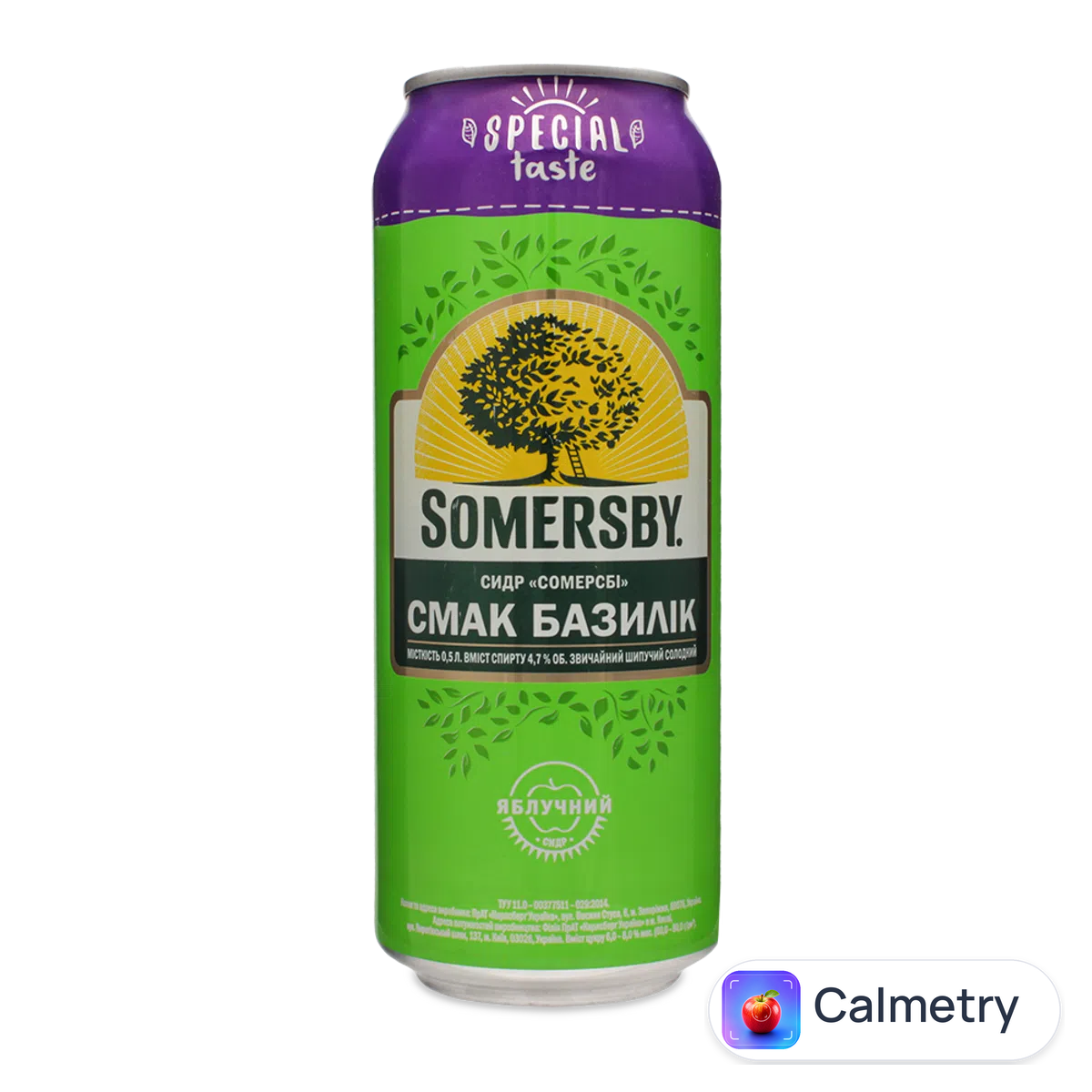Сидр Somersby зі смаком базиліку з/б 0,5л
