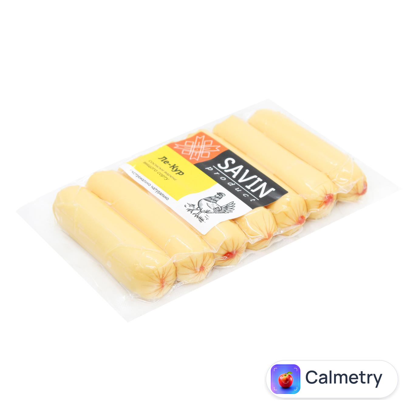 Сосиски Savin Product Ле-Кур з м'яса птиці варені вищий сорт — фото продукту