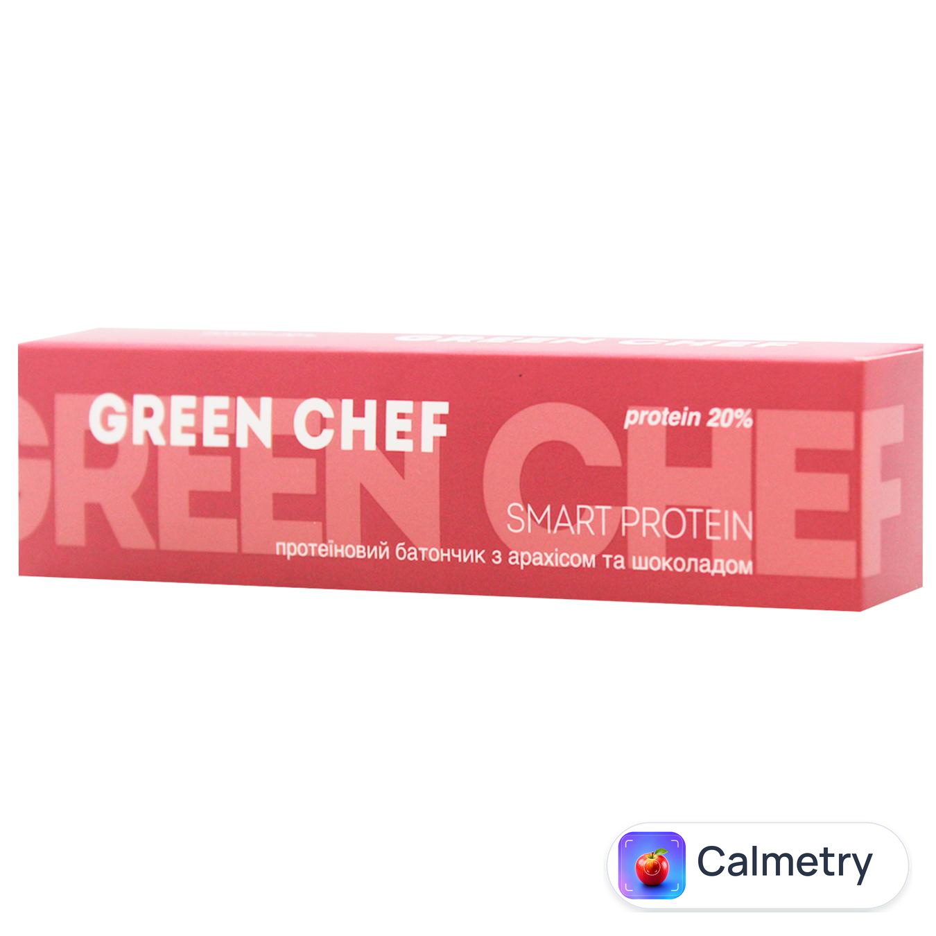 Батончик протеїновий Green Chef Smart Protein з арахісом та шоколадом 40г — фото продукту