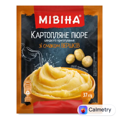 Пюре швидкого приготування Мівіна картопляне зі смаком вершків