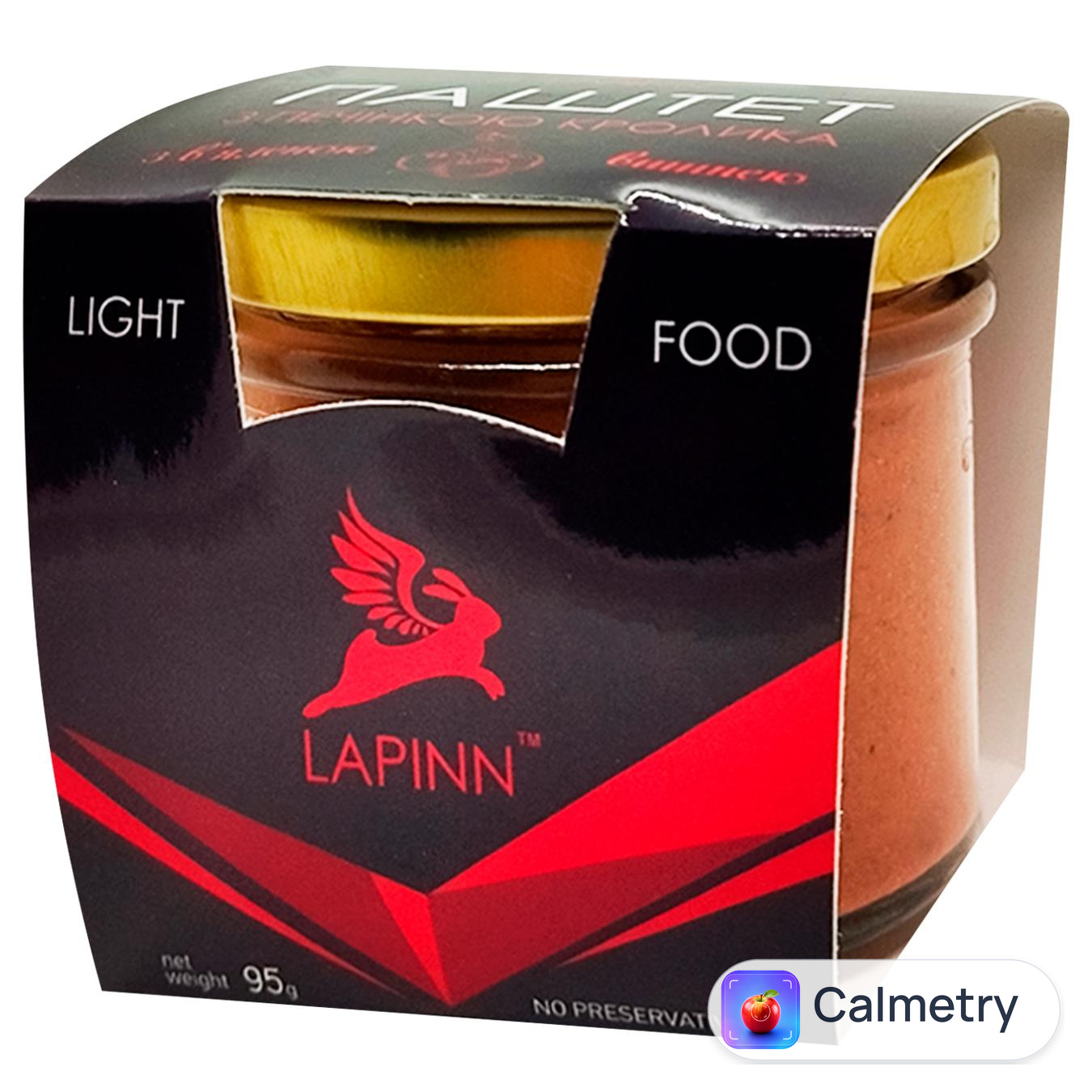 Паштет Lapinn Ніжний з печінки кролика з вишнею 95г