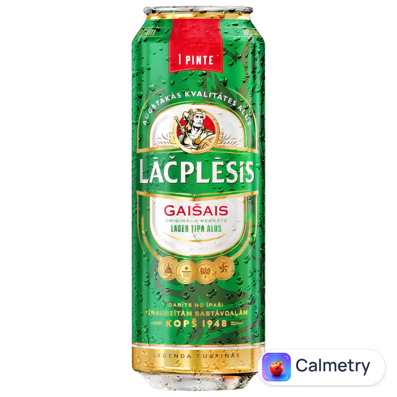 Пиво Lacplesis Gaisais світле 5% 0,568л