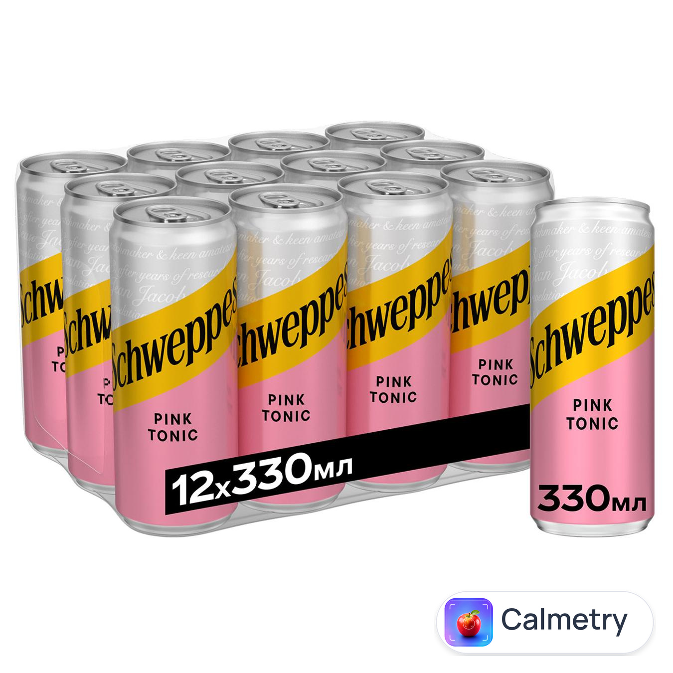 Напій газований Schweppes Pink Tonic 0,33л 12шт